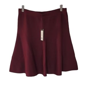 Romeo + Juliet Maroon Skater Skirt Size L